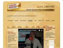 Tablet Screenshot of koshermaster.com